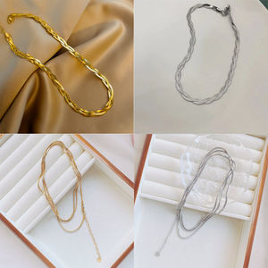 Joyería <span class=keywords><strong>de</strong></span> moda Streetwear Hip Hop 18K chapado en oro Hombres Mujeres <span class=keywords><strong>Cadena</strong></span> <span class=keywords><strong>de</strong></span> eslabones cubanos Gargantilla Collar - Product Image 6