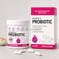 Capsules Probiotiques & Prébiotiques Vaginales Roses pour Femmes Adultes 100 Milliards pour le Resserrement Vaginal & l'Équilibre du pH Soutien Immunitaire