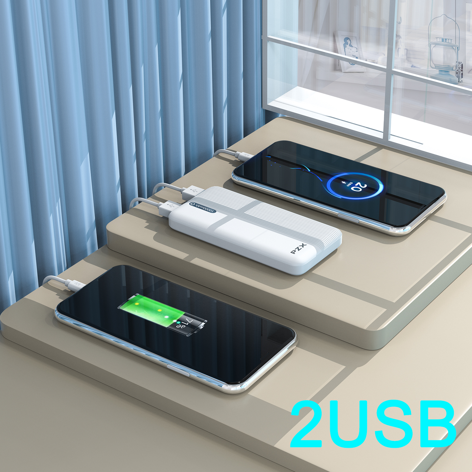 PZX V07 High Capacity 10000mah Powerbank description image 2
