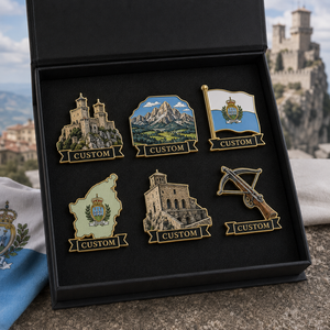 Set <span class=keywords><strong>de</strong></span> Regalo <span class=keywords><strong>de</strong></span> Pin Esmaltado Personalizado <span class=keywords><strong>de</strong></span> <span class=keywords><strong>San</strong></span> Marino con Caja, Pin <span class=keywords><strong>de</strong></span> Solapa <span class=keywords><strong>de</strong></span> <span class=keywords><strong>Castillo</strong></span> Doble <span class=keywords><strong>de</strong></span> Montaña, Souvenir Turístico, Insignia <span class=keywords><strong>de</strong></span> Fortaleza - Product Image 1