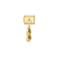 Pendentif en or véritable plaqué or, best-seller. Accessoires de pendentif modulaires DIY en acier inoxydable de la série Fruit, style italien.