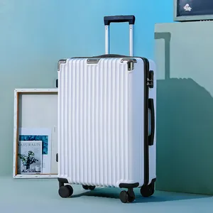 ファッションデザインホットセールスーツケースカスタムロゴAbsトロリー荷物大容量ハードシェルラゲッジバッグ旅行