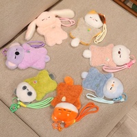 Jouets en peluche mini animaux mignons (chat, capybara, chien, raton d'Amérique, koala), porte-clés en peluche personnalisés, fabricant de sacs en peluche moelleux