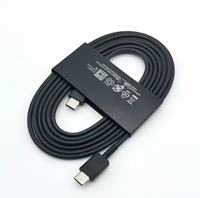 Kabel pengisi daya Super cepat, 1.8M 3A USB Tipe C ke Tipe C untuk Samsung Galaxy S24 S23 S22 S21 S20 Note 20 Ultra 10 Z lipat 6
