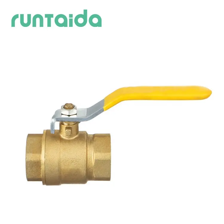 Forged 1 inch PN16 PN25 400 wog long handle threaded brass ball valve