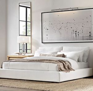 Simple Comfortable Solid Wood <b>Frame</b> <b>Bed</b> Designs Bedroom Furniture King Queen Size Wooden <b>Bed</b> - Product Image 3