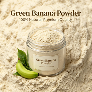 <span class=keywords><strong>Farine</strong></span> en poudre <span class=keywords><strong>d</strong></span>'extrait de banane verte biologique, riche en fibres, sans <span class=keywords><strong>gluten</strong></span>, superaliment, à haute teneur en amidon résistant, en vrac, pour complément alimentaire pour la santé intestinale - Product Image 2