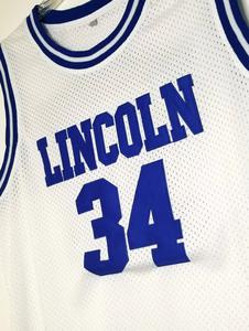 Camiseta de Baloncesto Personalizada Estilo Colegio Secundario Lincoln, Vintage, con Nombre y Número de Fanáticos, Sin Pedido Mínimo, Verano, 100% Personalizable - Product Image 3