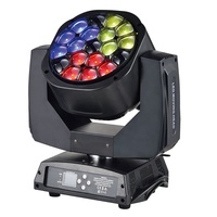 Projecteur de scène LED 19x15w RGBW, nouveau système de lumière, ZOOM yeux d'abeille, tête mobile, fête stroboscopique, pour Ktv Performance sur scène