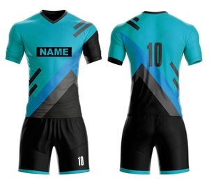 Maillots de football/soccer personnalisés sur mesure, respirants, 100% polyester, impression par sublimation, vêtements de sport - Product Image 2