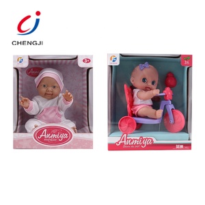 Jouets pour filles, jeu de simulation, <span class=keywords><strong>biberon</strong></span> pour bébé, vélo pour bébé, poupée en vinyle <span class=keywords><strong>avec</strong></span> vélo - Product Image 6