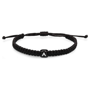 Pulsera Trenzada DIY con Inicial de Letra Ajustable Unisex, Regalo, Origen Yiwu YM-0020 - Product Image 3