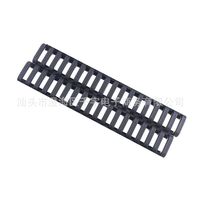 Bandes de main en caoutchouc de haute qualité 4-Pack Plaques de forend enveloppées trapézoïdales Noir Accessoires de plein air Accessoires de chasse