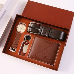 Set de Regalo <span class=keywords><strong>para</strong></span> Hombre XD 2026, Cinturón de Cuero PU Personalizado Hecho a Mano, Cartera, Gafas de Sol, Llavero, <span class=keywords><strong>para</strong></span> Padres, Novios, <span class=keywords><strong>Cumpleaños</strong></span>, Negocios - Product Image 4