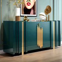 Buffet Design Moderne de Luxe Lumineux pour Salon Buffet Rectangulaire Blanc