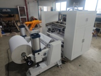 Machine de découpe et de rembobinage de rouleaux de papier thermique avec machine d'impression couleur, ligne complète de production