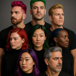 批发热销黑色临时发胶，紫外线反应性，色彩鲜艳，全天不褪色，适合万圣节派对，大容量 - Product Image 1