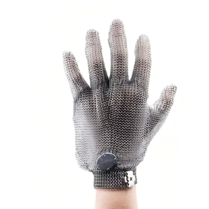 Vente d'usine : <span class=keywords><strong>Gants</strong></span> de travail en acier inoxydable de qualité alimentaire pour boucher, <span class=keywords><strong>gants</strong></span> à maillons réglables pour travaux dangereux - Product Image 3