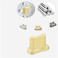 Bouchon anti-poussière de protection en métal pour Android, bouchons anti-poussière pour iPhone 16 15 14 13 12 11