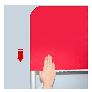 ฉากหลังผ้าตรงแบบมีโลโก้สั่งทำ ขนาด 8x8 ฟุต พร้อมขาตั้งอะลูมิเนียมทรงสี่เหลี่ยมสำหรับถ่ายภาพ - Product Image 5