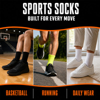 Chaussettes de sport pour hommes, chaussettes athlétiques en coton avec logo personnalisé, nouvelle marque East, chaussettes de course en gros