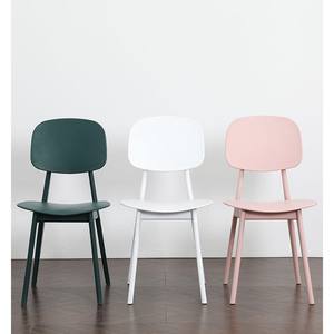 Trendy Candy <b>Chair</b> Plastic <b>Dining</b> <b>Chair</b> <b>Stackable</b> Nordic Minimalist Style Adult Home Use - Product Image 2
