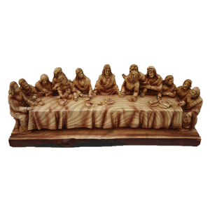 Escultura Decorativa de Resina de Jesús, <span class=keywords><strong>La</strong></span> Última <span class=keywords><strong>Cena</strong></span>, Adorno Católico de Navidad, Decoración de Pascua y Bautizo - Product Image 1