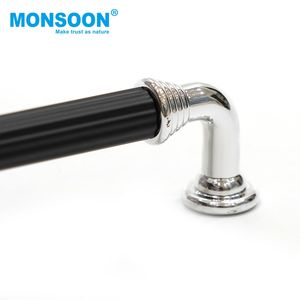 Poignée de tirage en T vintage en plastique doré et noir pour meubles, tiroirs de chambre, commodes et meubles de cuisine - Product Image 6