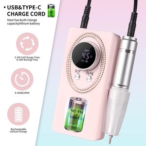 Taladro eléctrico de <span class=keywords><strong>uñas</strong></span> de 45000 RPM <span class=keywords><strong>para</strong></span> <span class=keywords><strong>uñas</strong></span> Lima eléctrica Pantalla HD Pluma de manicura de metal Lijadora de <span class=keywords><strong>torno</strong></span> de <span class=keywords><strong>uñas</strong></span> profesional - Product Image 3