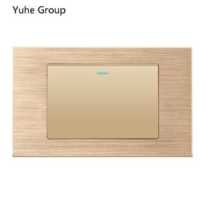 Interruptor de Luz Nocturna para Interiores de 1/2/3/4 Vías, 220V 250V, Estándar Estadounidense, de Metal y PC, 10 Años de Garantía, Mejor Precio de Fábrica YUHE - Product Image 5