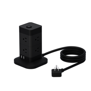 Multiprise Cube US 8 prises CA 15A 125V avec protection contre les surtensions et protection contre les surcharges, interrupteur <span class=keywords><strong>OneTouch</strong></span>, rallonge - Product Image 1