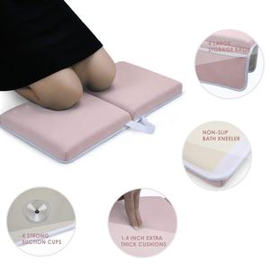 Tapis de bain antidérapant et doux avec repose-coude, ensemble de soutien durable pour le bain de bébé, coussin confortable pour le genouillage de bébé lors du bain - Product Image 1