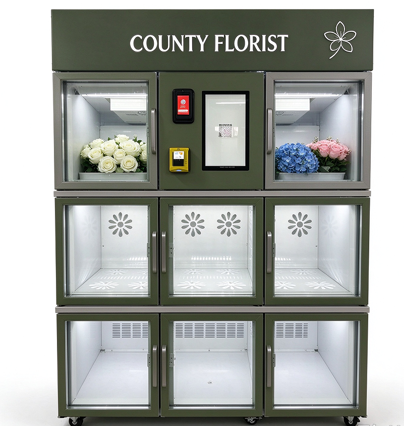 Integral Response Control Automatic Flower Bouquet Vending Machine Temperature Control Equipment ...