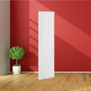 <span class=keywords><strong>Radiateur</strong></span> à tube rond PMG à <span class=keywords><strong>double</strong></span> tour blanc/anthracite de designer pour le chauffage domestique Systèmes de CVC électriques Forme carrée - Product Image 2