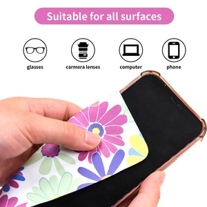 Chiffon de nettoyage pour lunettes en microfibre 15x15cm, imprimé numériquement, chiffon de nettoyage pour objectif de haute qualité, durable, pour appareil photo, téléphone - Product Image 3