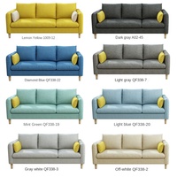 Canapé en tissu économique pour petit appartement, style nordique moderne, en forme de L, amovible et lavable, pour trois à quatre personnes, chambre à coucher, salon