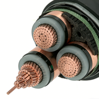3-adriges XLPE-isoliertes, armiertes PVC-ummanteltes Stromkabel 240/300/400mm² Elektrokabel U1000 R2V RVFV NYY YVV N2XY N2XBY Kupfer