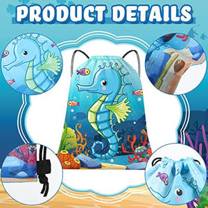 Venta al por mayor promocional logotipo personalizado impermeable gimnasio zapato saco mochila deporte poliéster bolsa con cordón - Product Image 2