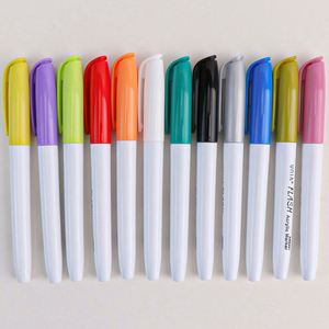 Factory Direct Sale 12 Colors Acrylic Marker <b>Pen</b> Set with 4MM Tip Permanent Ink for Fabric Graffiti & Drawing Painting Use - Product Image 2