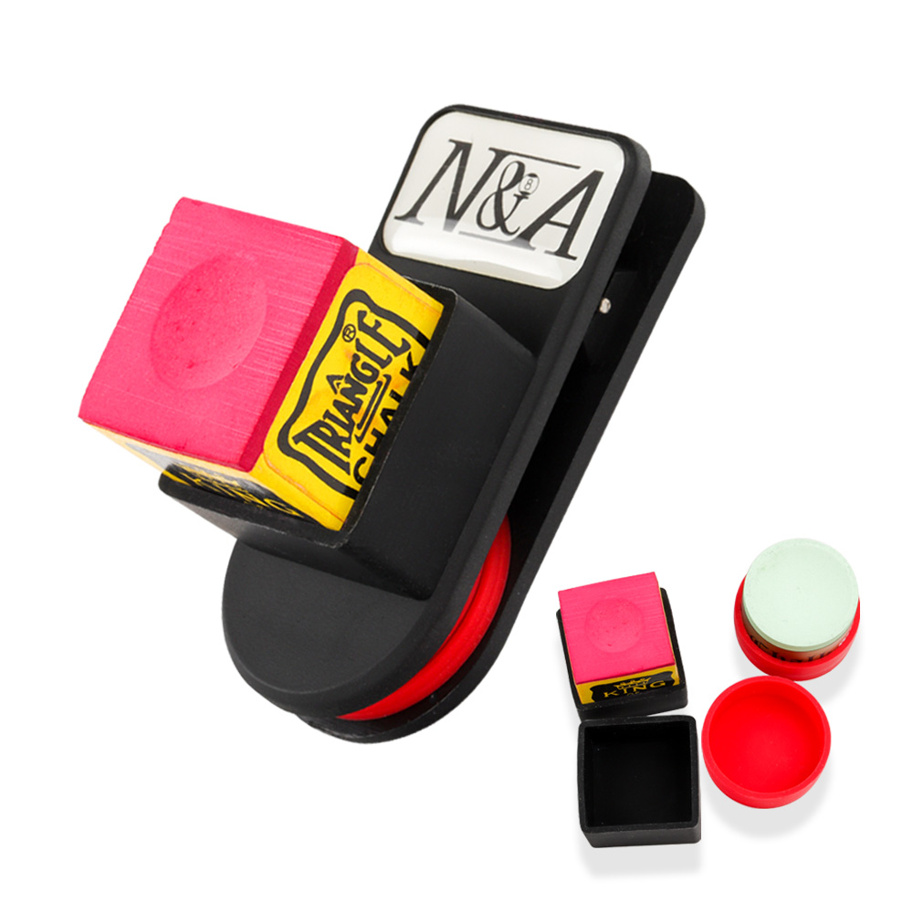 Держатель для мела NA, магнитный держатель для бильярда, бильярдного кия, снукера, тихий круглый квадратный держатель, аксессуары для бильярда