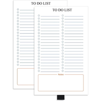 Bloc de notas con imán para refrigerador para publicidad de compras para hacer listas de notas para uso diario en casa con el portalápices