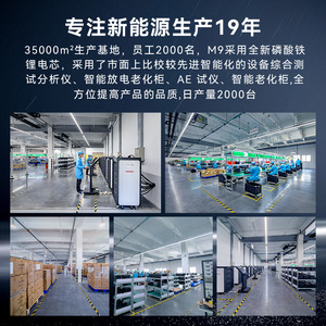 Alimentation électrique extérieure M9 1200W 220V, norme européenne, station d'alimentation portable, batterie au phosphate de fer lithium - Product Image 4