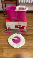 Mini Seau de Nettoyage de Sol avec Essoreuse, Balai Serpillère Microfibre Rotation 360 pour un Nettoyage Facile