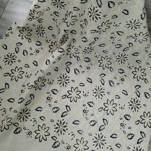 100% coton brocart tissu tricoté brodé respirant femmes accessoires <span class=keywords><strong>bobine</strong></span> corde ruban 3D <span class=keywords><strong>lin</strong></span> tissu - Product Image 4