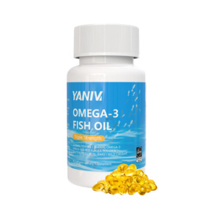 Capsules d'huile de poisson végétalienne de haute mer OEM ODM GMP pour adultes, EPA <span class=keywords><strong>DHA</strong></span> Oméga-3, améliore la mémoire, le sommeil, renforce l'immunité, 60 gélules molles, 24 mois - Product Image 1