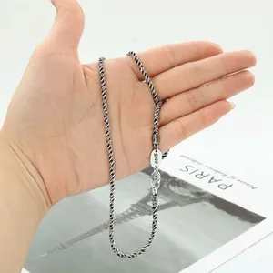 BOCAI S925 Sterling Silber Halskette für Männer und Frauen Neue Vajra-Stößel Sechssilben-Mantra Reines Argentum Feiner Silberschmuck - Product Image 5