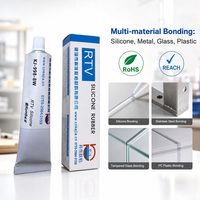 Adhésif silicone alcoxy neutre RTV haute résistance KEJIA Modèle KJ-998-8W Blanc, non-affaisseur, dur, pour utilisation sur fibres et vêtements, fabriqué en Chine