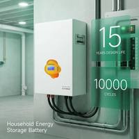 Batería de Almacenamiento de Energía Doméstica de 5kWh 10kWh 51.2V 200Ah LiFePO4, Batería Solar de Pared, Sistema de Almacenamiento de Energía para el Hogar