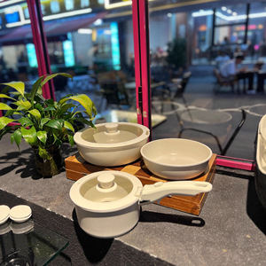 Ensemble de casseroles empilables Smeg 3 pièces avec poignée amovible, revêtement antiadhésif en pierre médicale, pour la cuisine, le camping <span class=keywords><strong>et</strong></span> la maison - Product Image 1