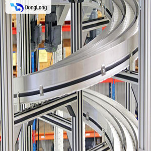 Endüstriyel gıda ambalajı için modüler bant konveyör sistem, zincirli konveyör makine, plastik konveyör bant, kılavuz rayı, dişli - Product Image 2